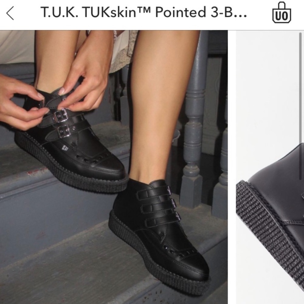 T.U.K. TUKskin Pointed 3 Buckle Creeper Boot